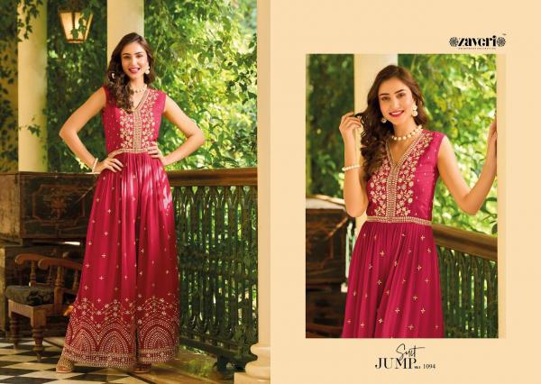 Zaveri Jump Suit 3 Georgette  New Stylist Wear Collection